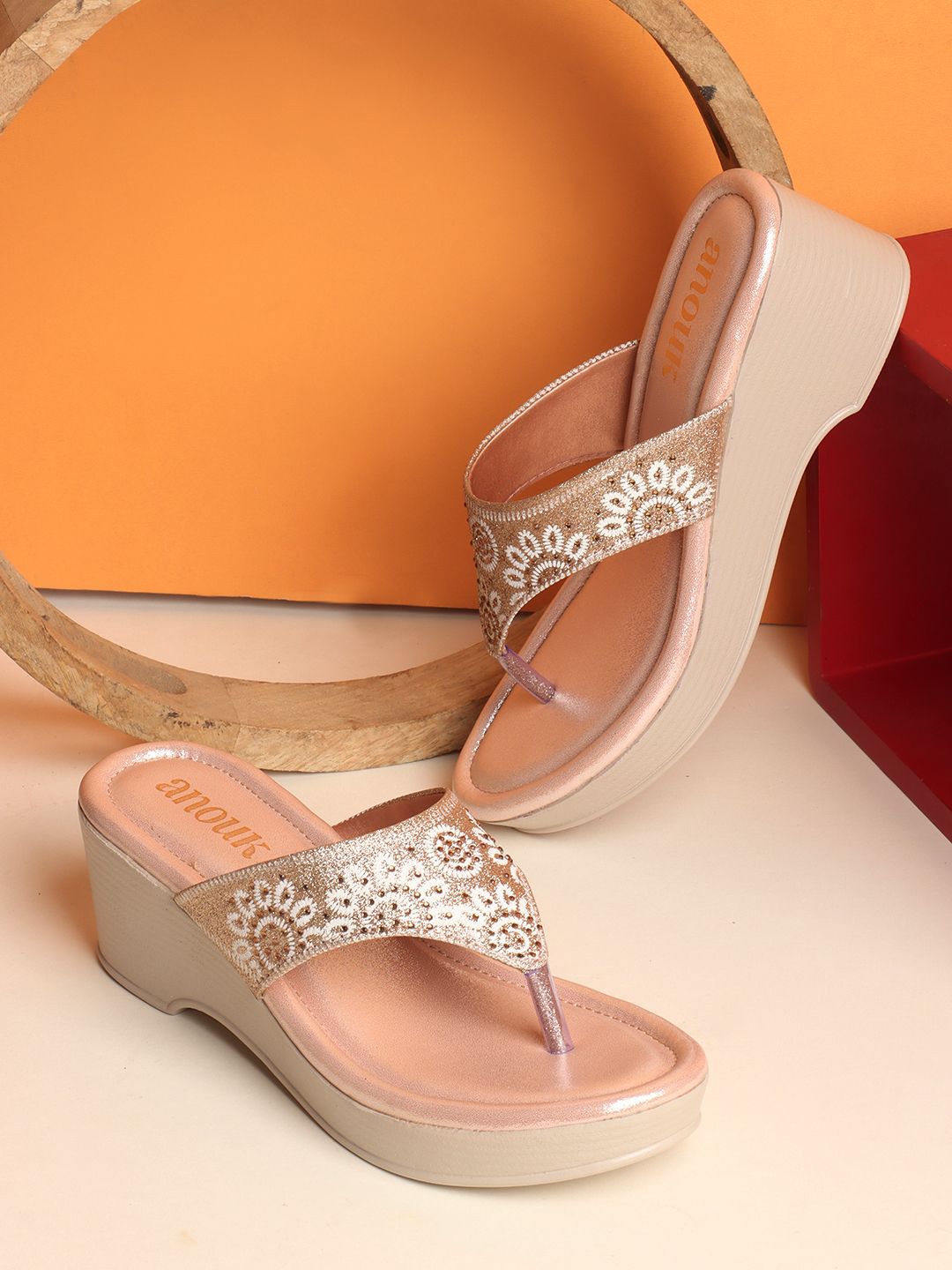 Anouk Printed Wedge Sandals-image-13