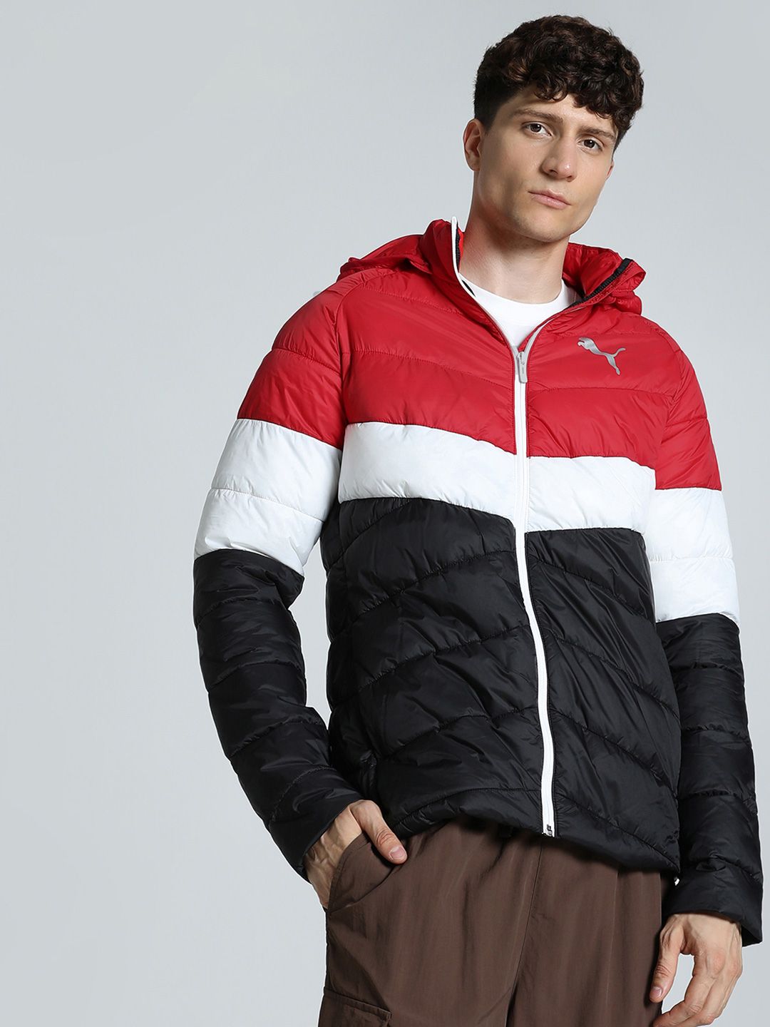 Puma Men Colorblock Slim Fit Padded Jacket-picture-49