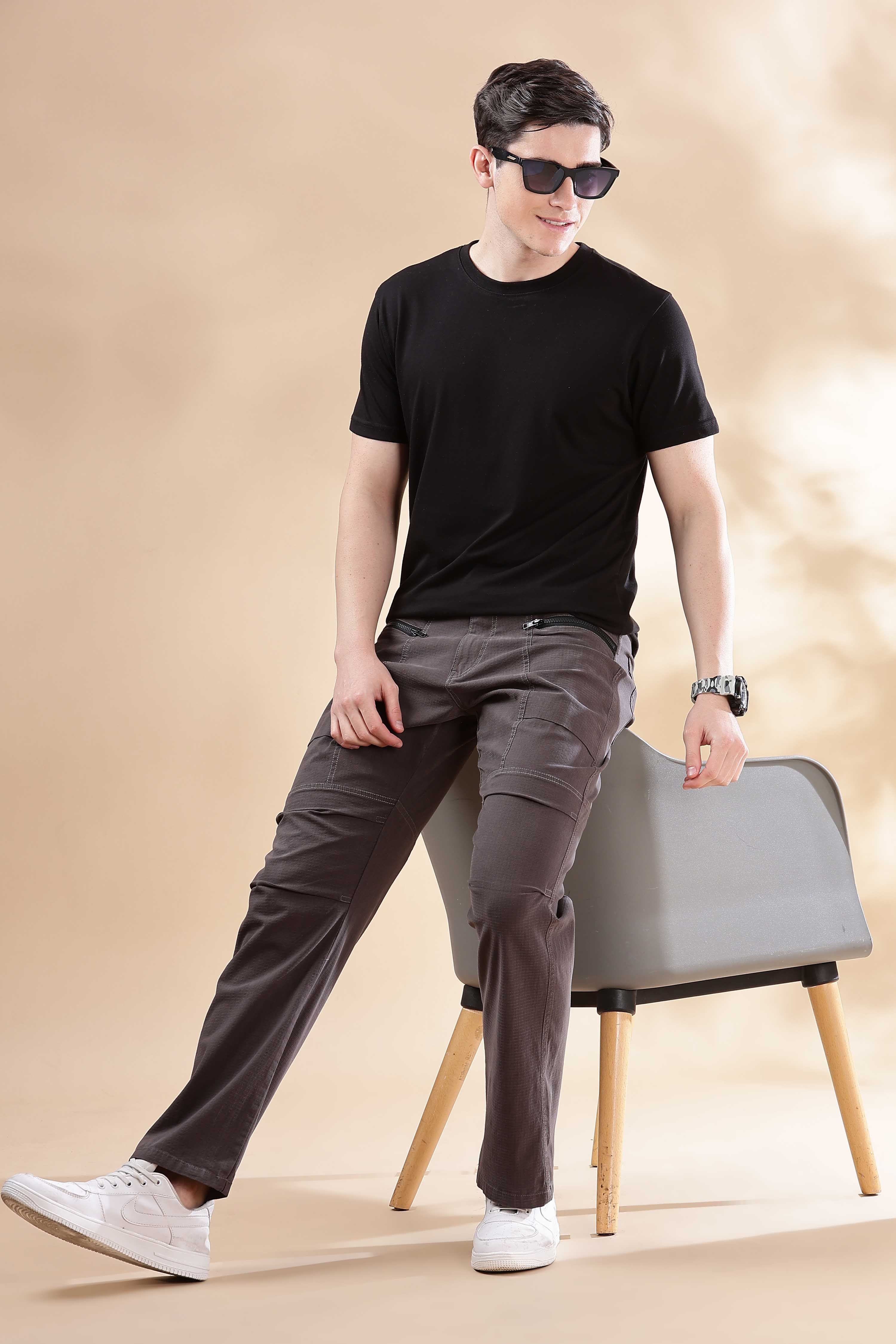 Mast & Harbour Men Loose Fit Trousers-picture-25