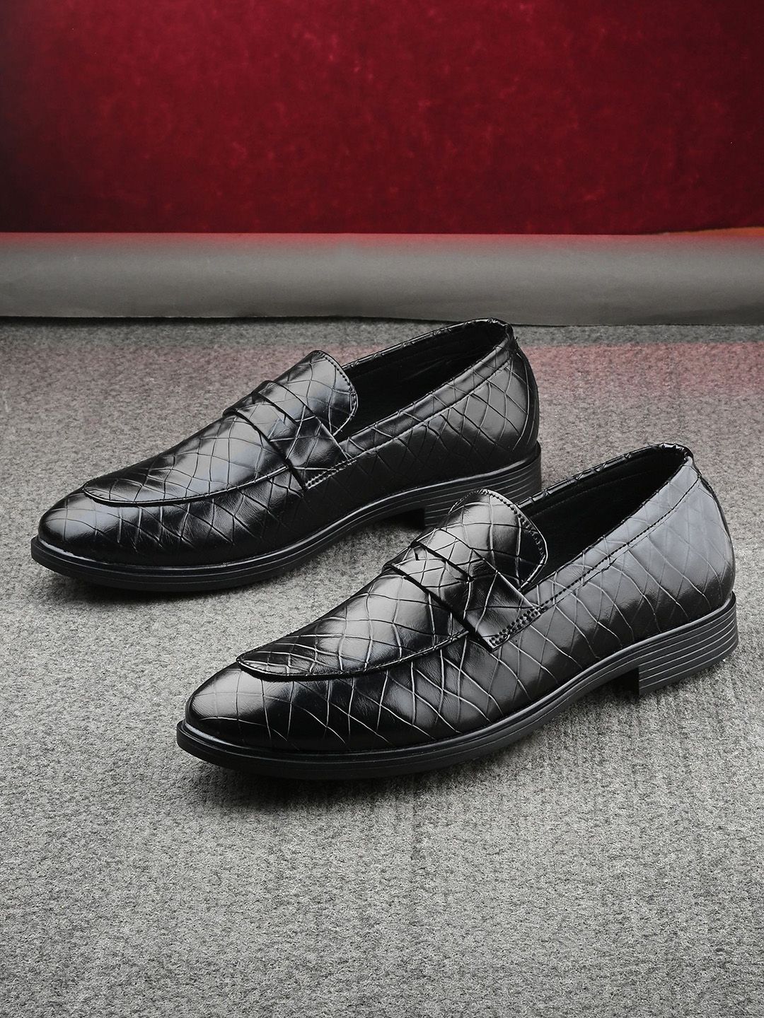 House Of Pataudi Men Formal Slip On Loafers-picture-12