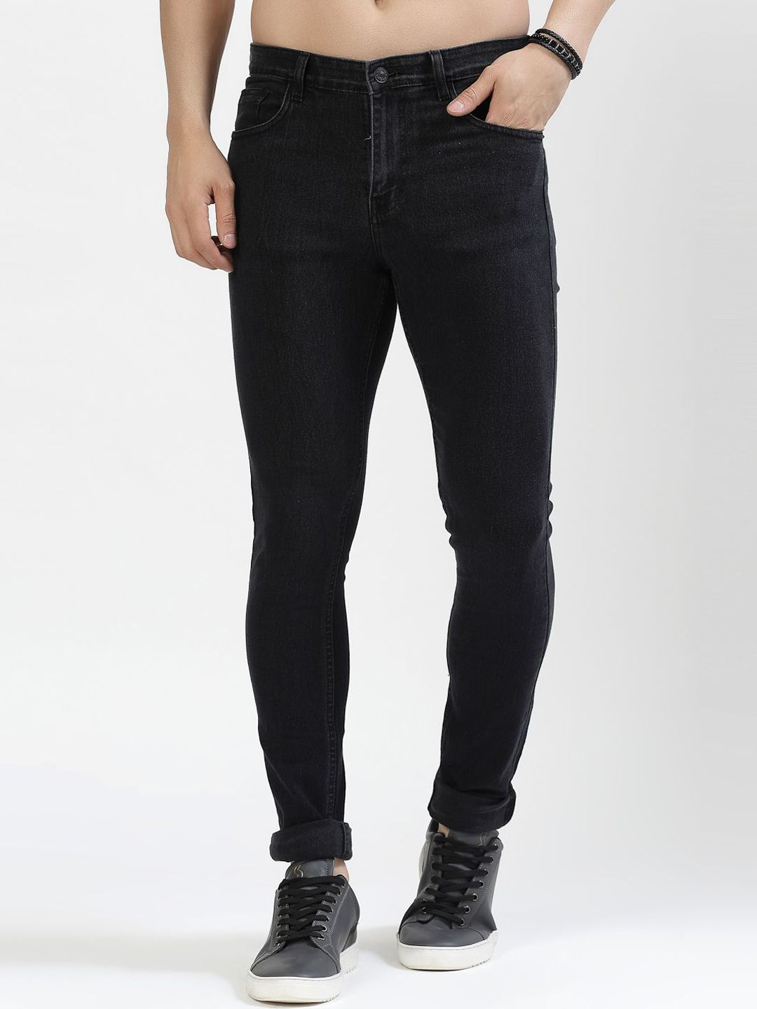 COSMIC Men Skinny Fit Slash Knee Jeans-picture-23