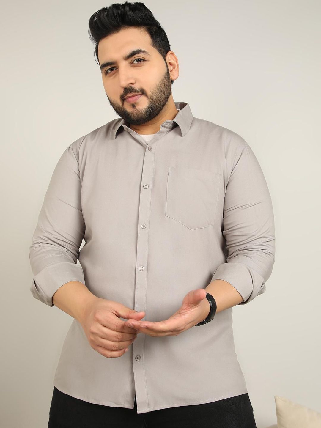 METRONAUT PLUS Men Classic Opaque Casual Shirt-image-17