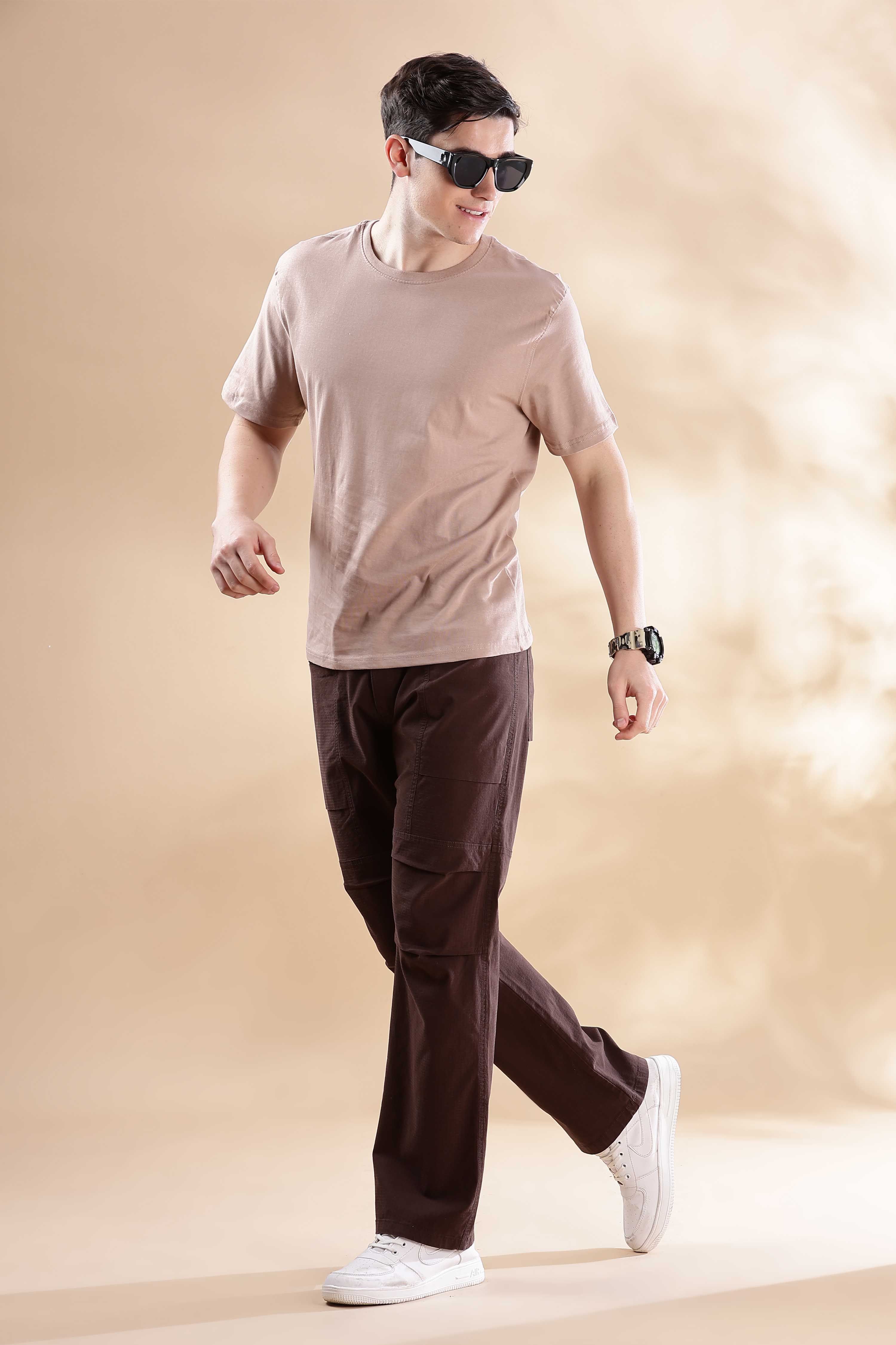 Mast & Harbour Men Loose Fit Trousers-picture-24