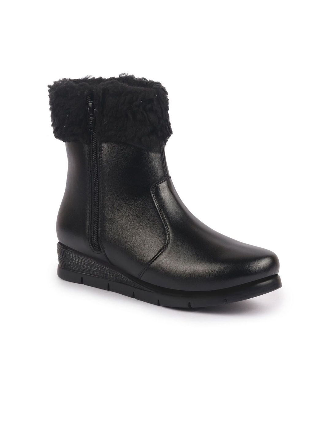 FAUSTO Women High Top Side Zipper Platform-Heeled Winter Boots-picture-37