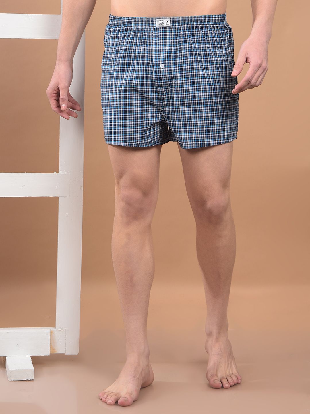 Dollar Pack Of 3 Assorted Checkered Pure Combed Cotton BoxersTSSO-01-CHECK147-PO3-picture-22