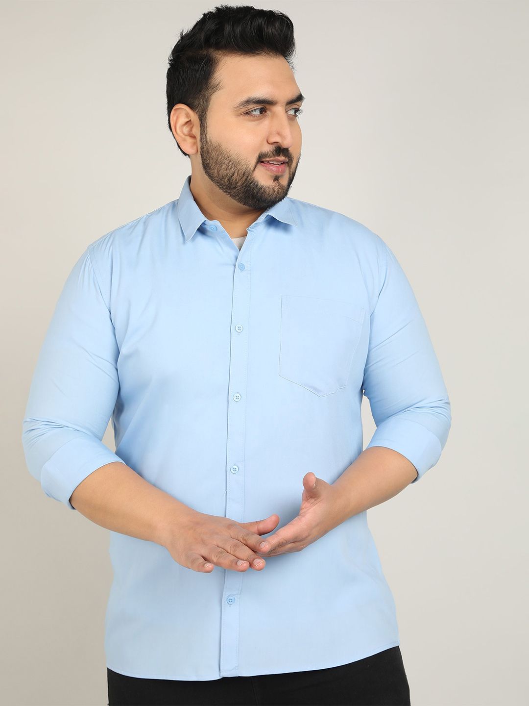 METRONAUT PLUS Men Classic Opaque Casual Shirt-image-18