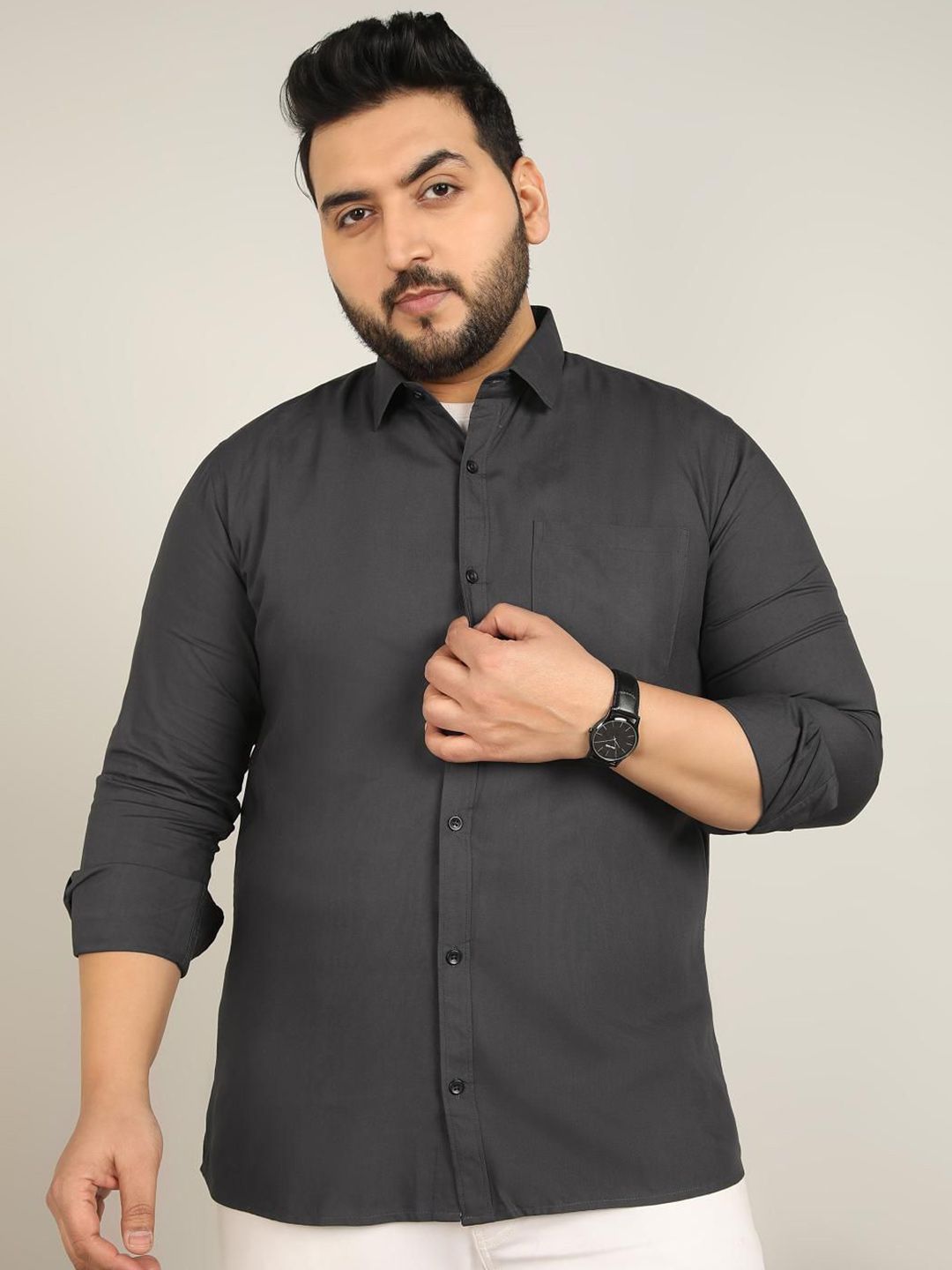METRONAUT PLUS Men Classic Opaque Casual Shirt-image-31