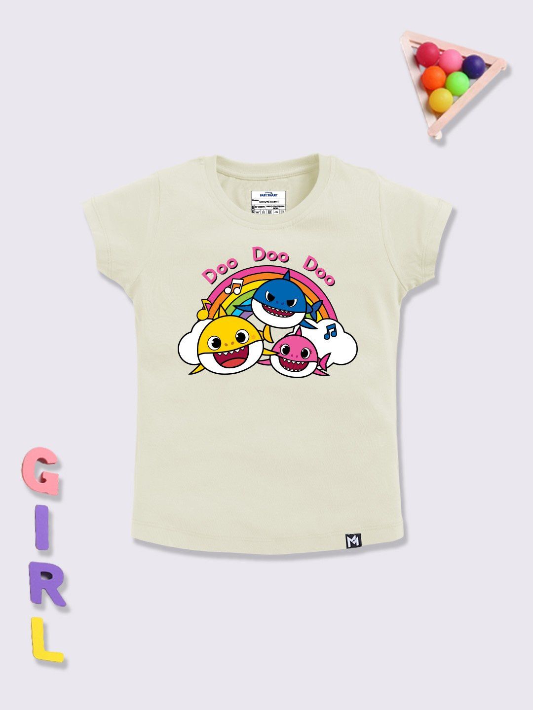 YK X Minute Mirth Infant Girls Printed Pure Cotton T-shirt-picture-55