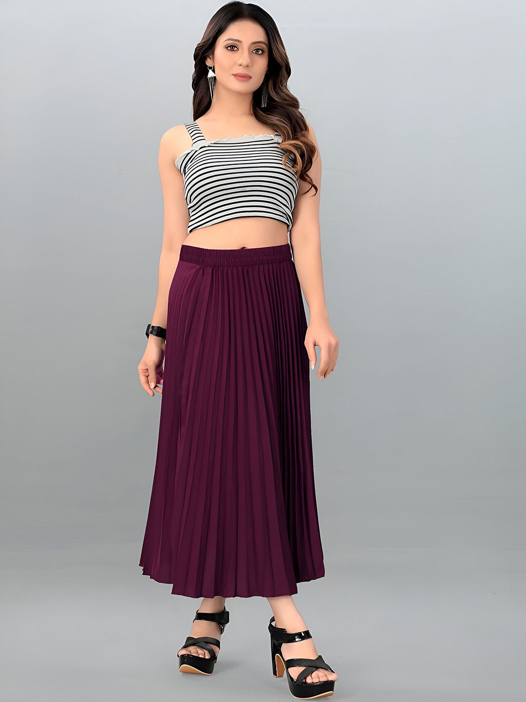 zwerlon OTABU Pleated Midi Skirt-picture-28