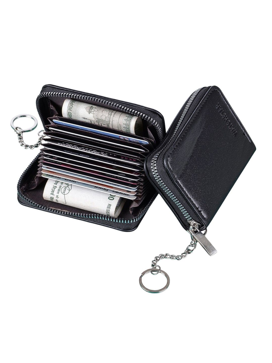 WATCHSTAR Men Zip Detail Leather Card Holder-picture-20