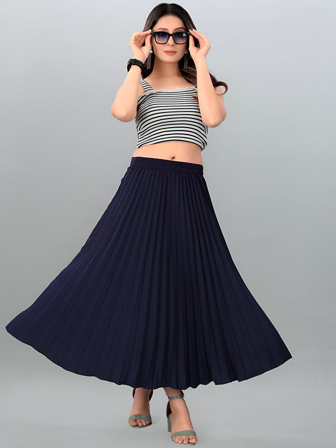 ZWERLON Pleated Midi Skirt-picture-15