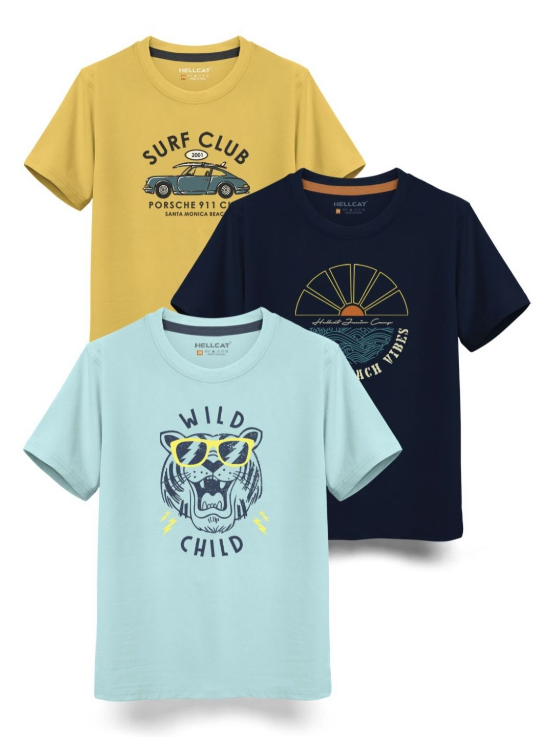 HELLCAT Boys Typography 3 Printed T-shirt-picture-13