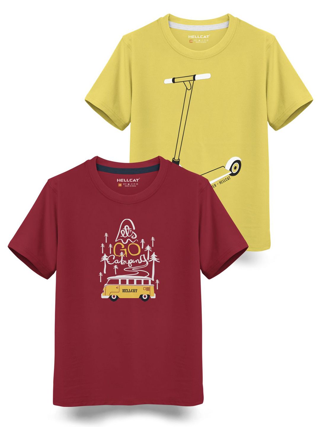 HELLCAT Boys Typography 2 Printed T-shirt-picture-17