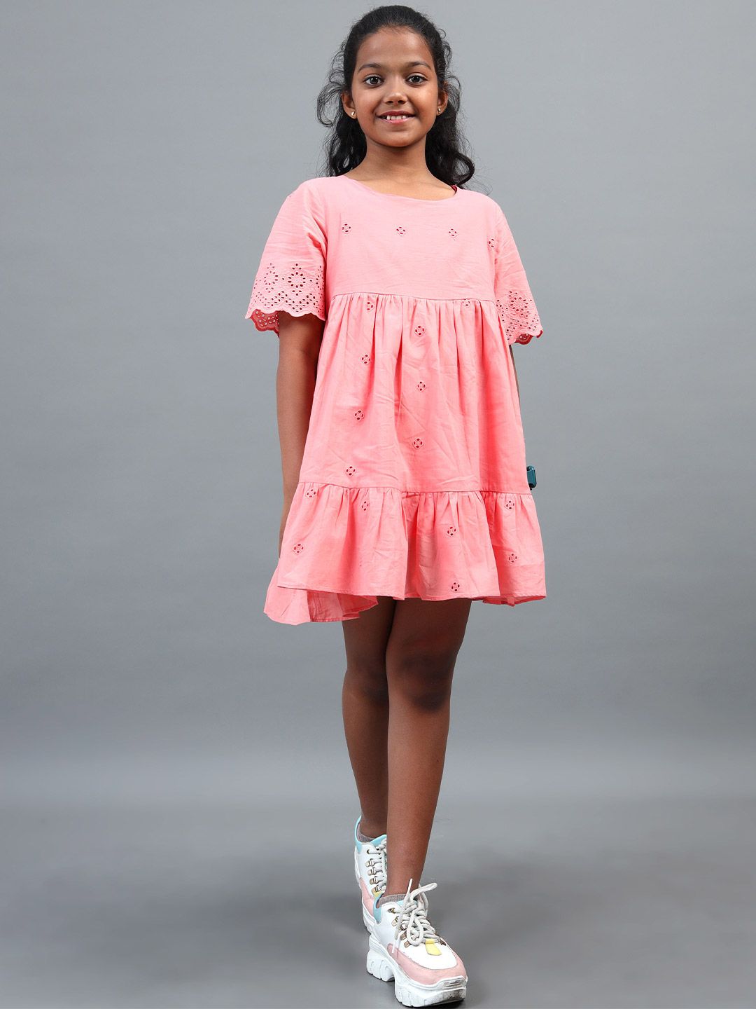 UNDER FOURTEEN ONLY Flared Sleeve Empire Dress-picture-35