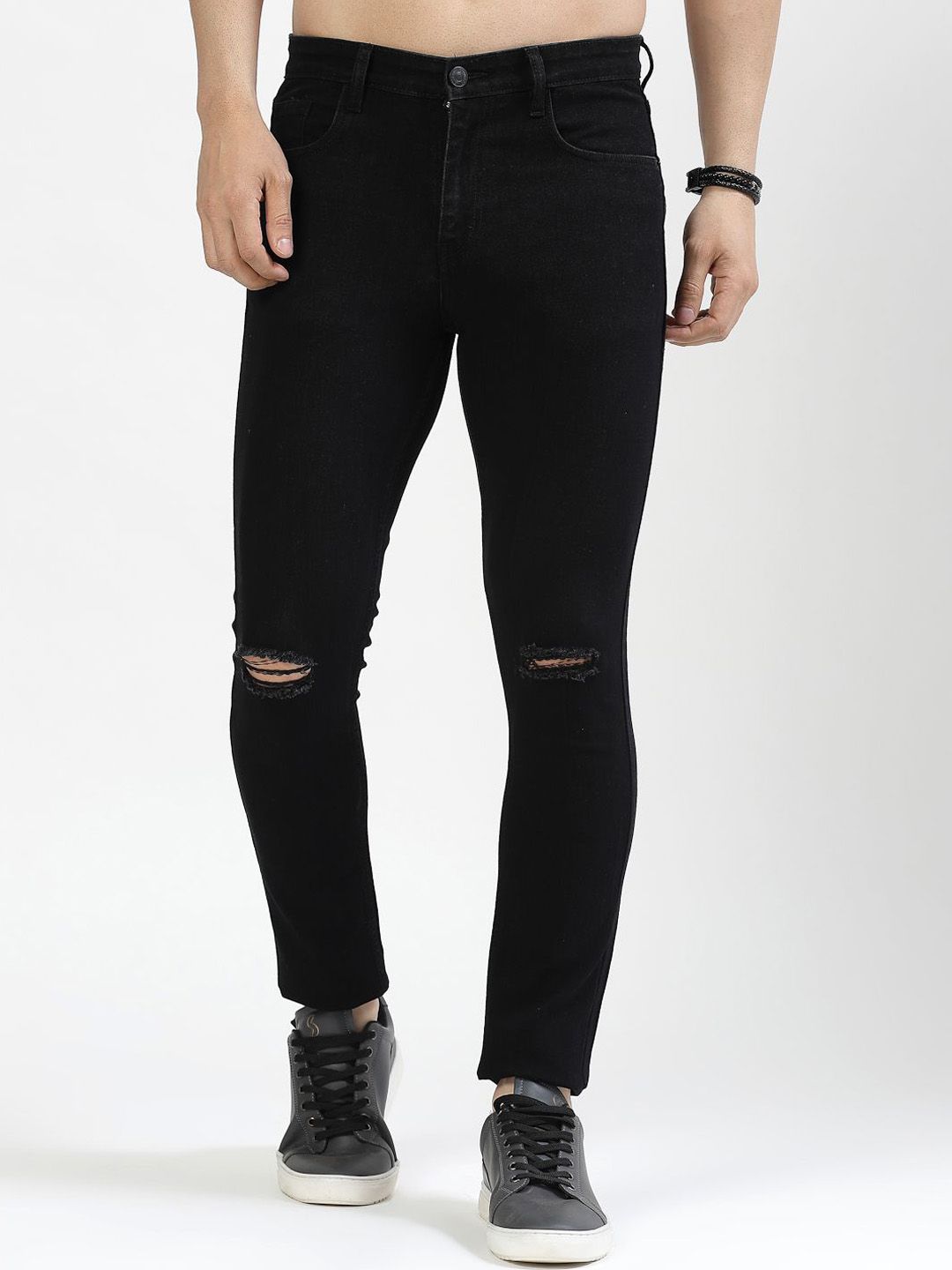 COSMIC Men Skinny Fit Slash Knee Jeans-picture-22