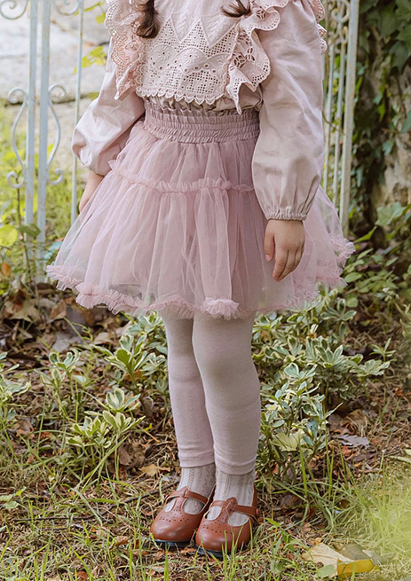 LULU & SKY Girls Flared High-Rise Culottes Trousers-picture-37