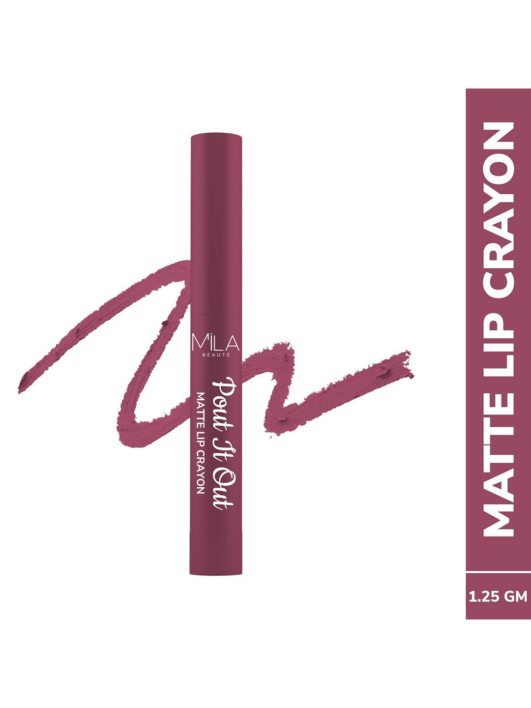 MILA BEAUTE Pout It Out Matte Lip Crayon Lipstick - 1.25 g Rapunzel 117-picture-52