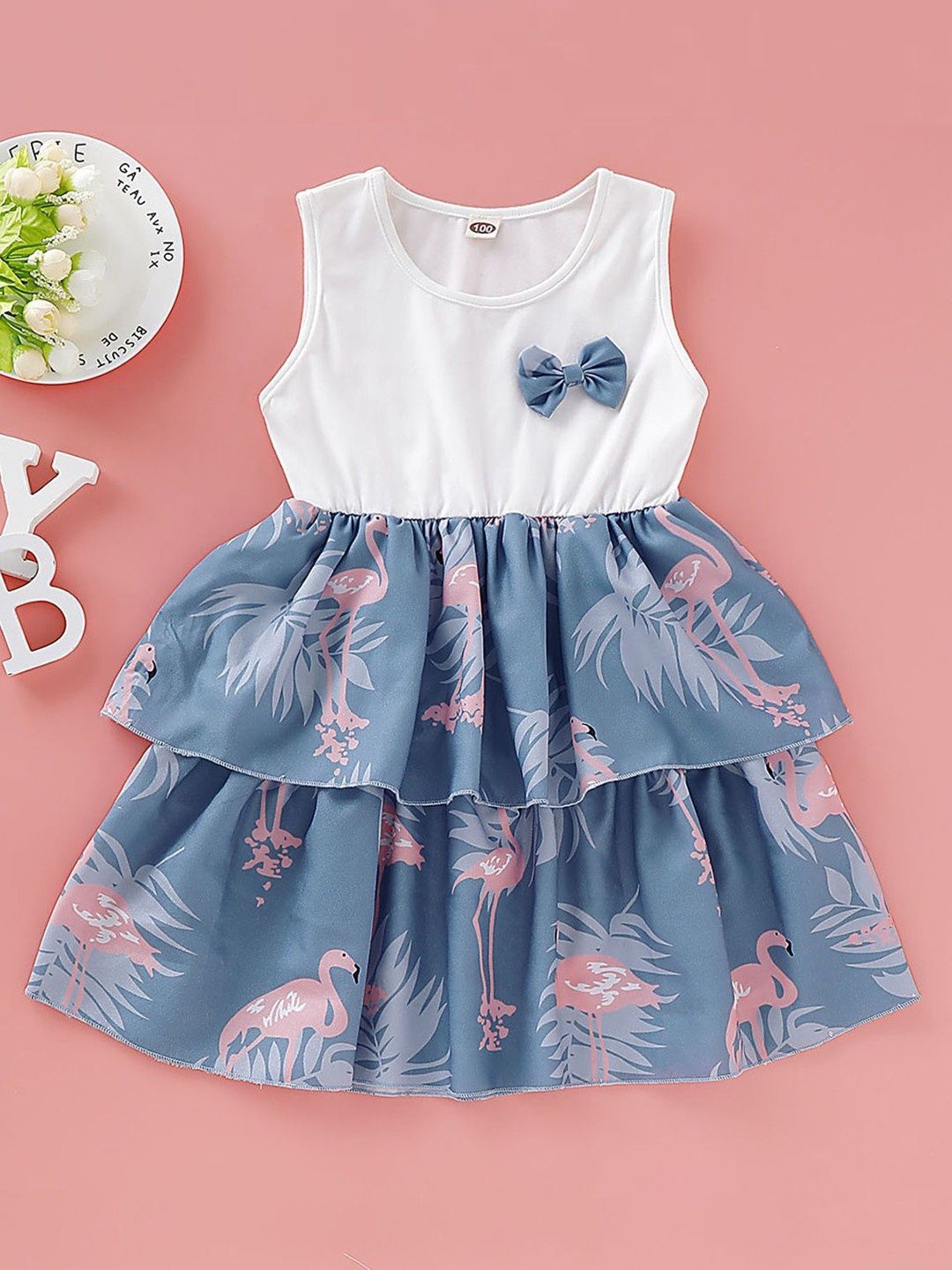 Miss & Chief Embellished Print A-Line Dress-picture-45