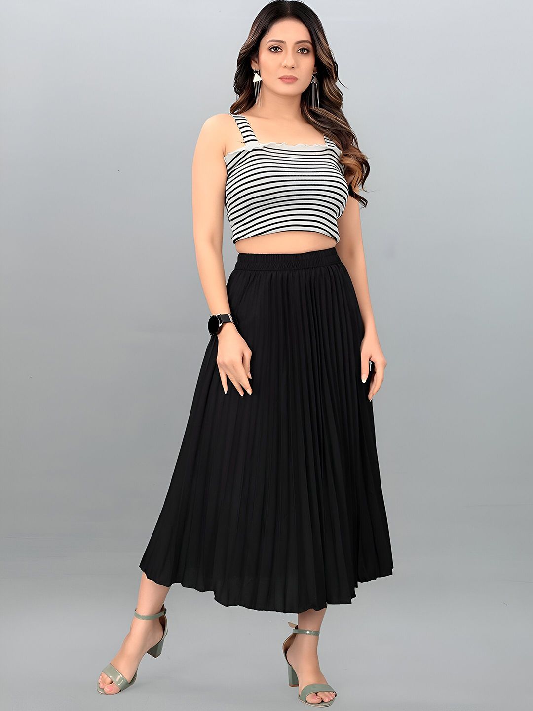 OTABU Pleated Midi Skirt-picture-29