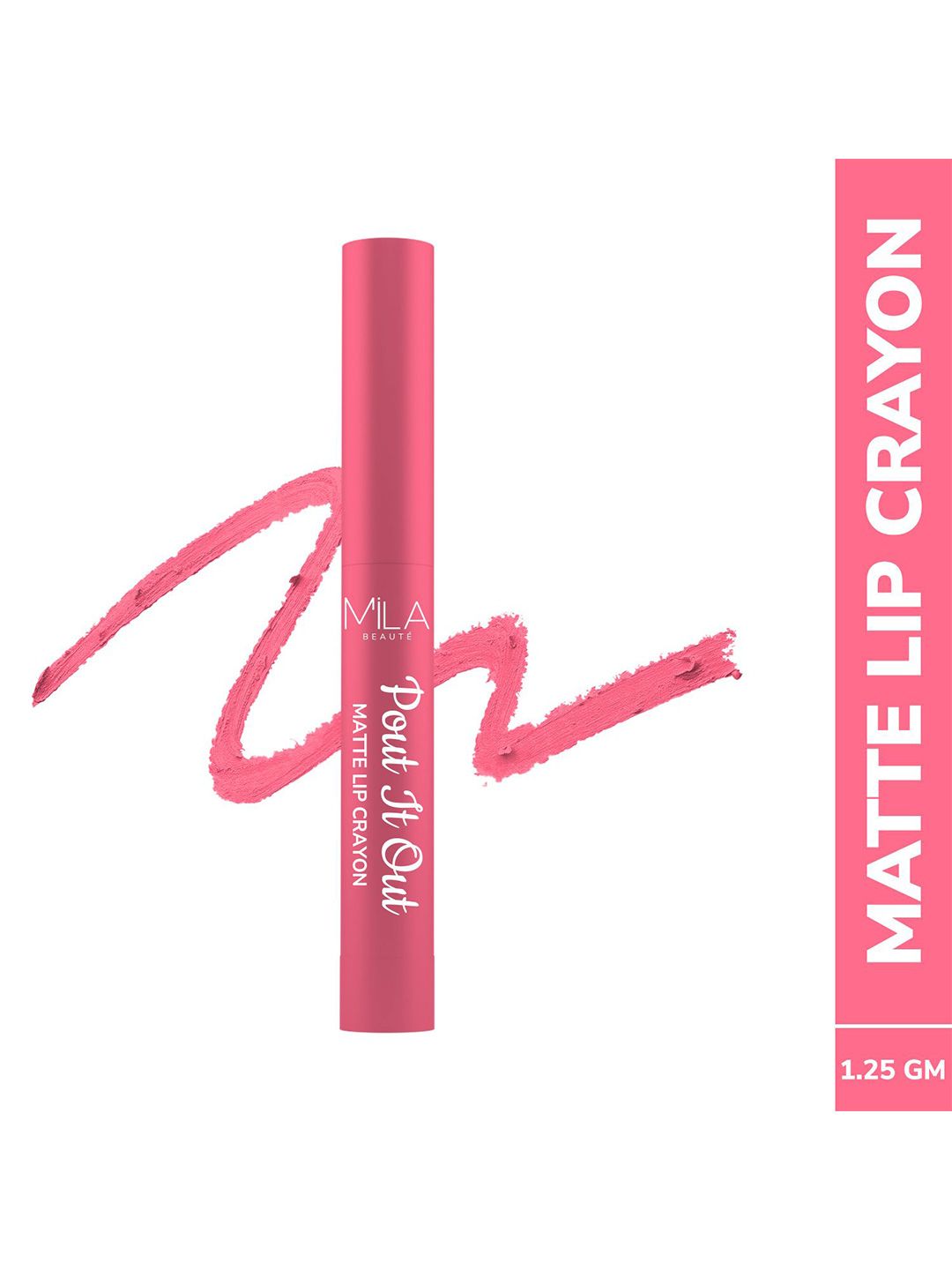MILA BEAUTE Pout It Out Matte Lip Crayon Lipstick - 1.25 g Aurora 106-picture-25