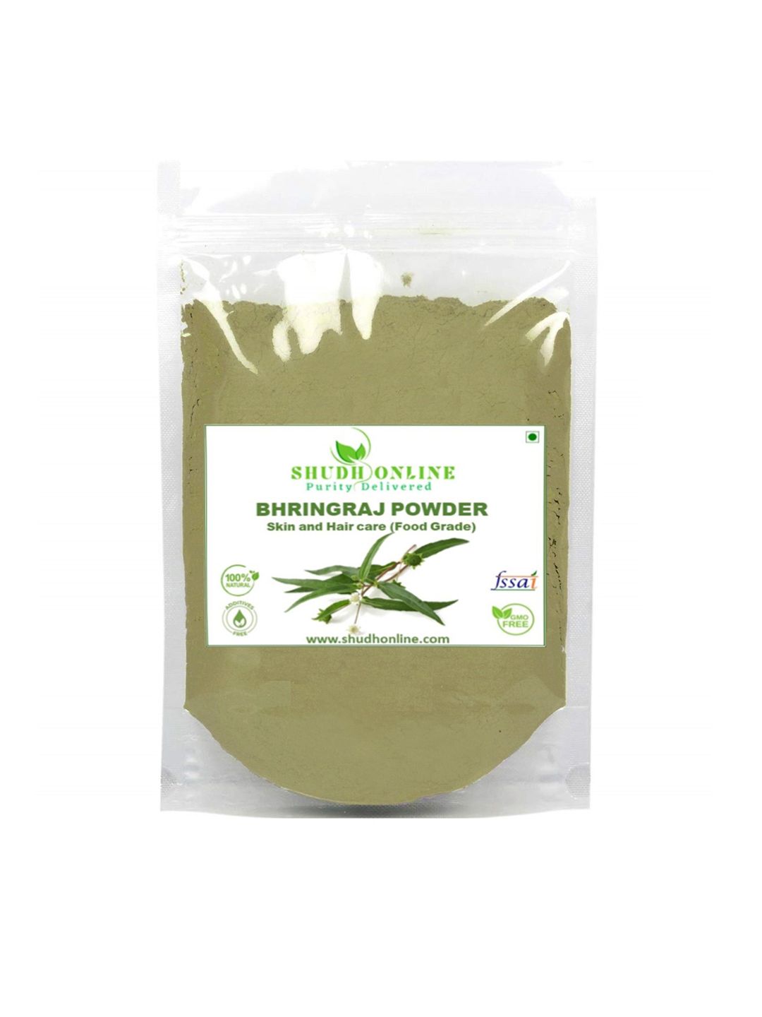 Shudh Online Bhringraj Powder For Hair Strengthening & Skin Care - 200 g-picture-36