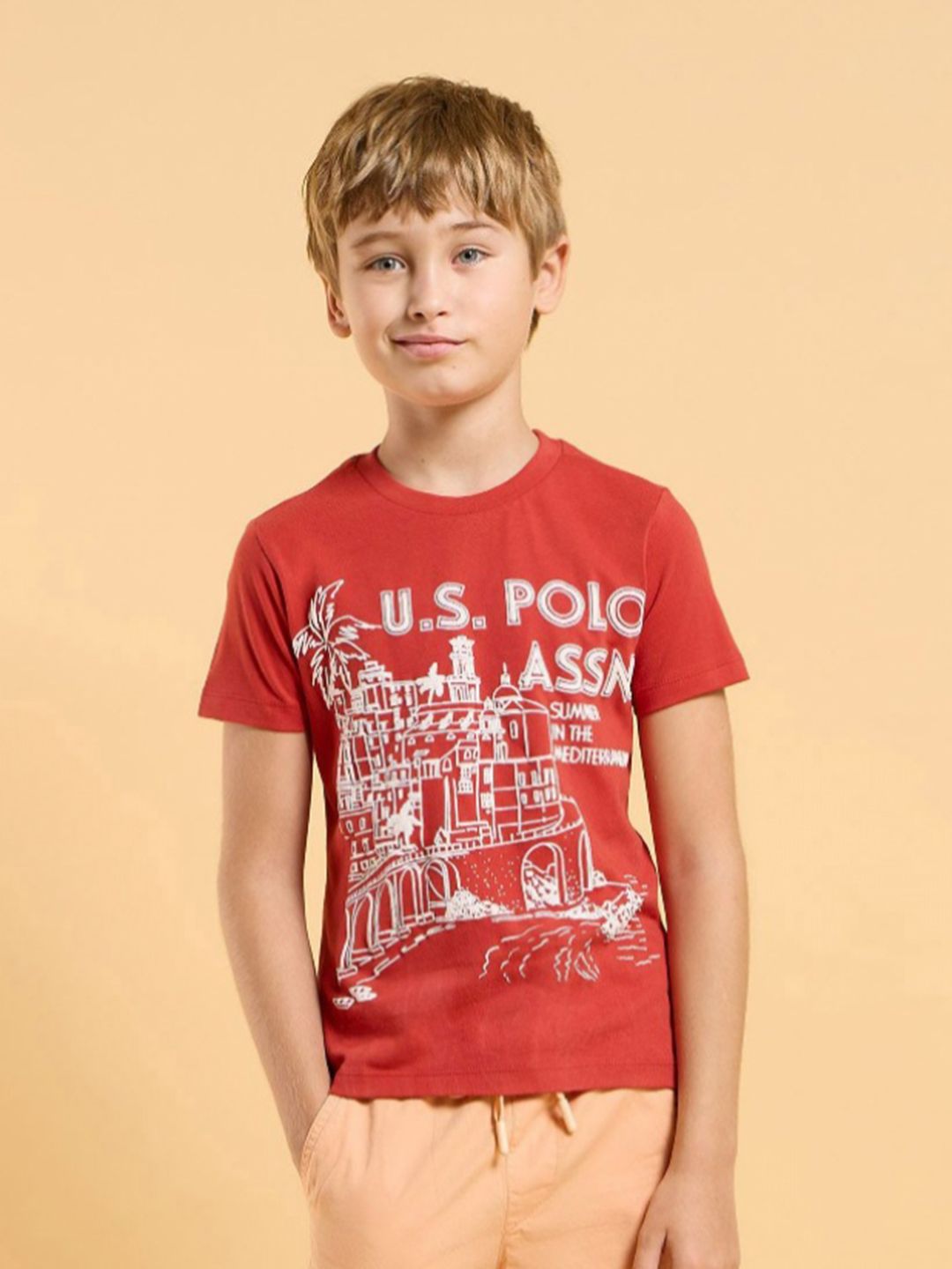 U.S. Polo Assn. Kids Boys Printed T-shirt-picture-23