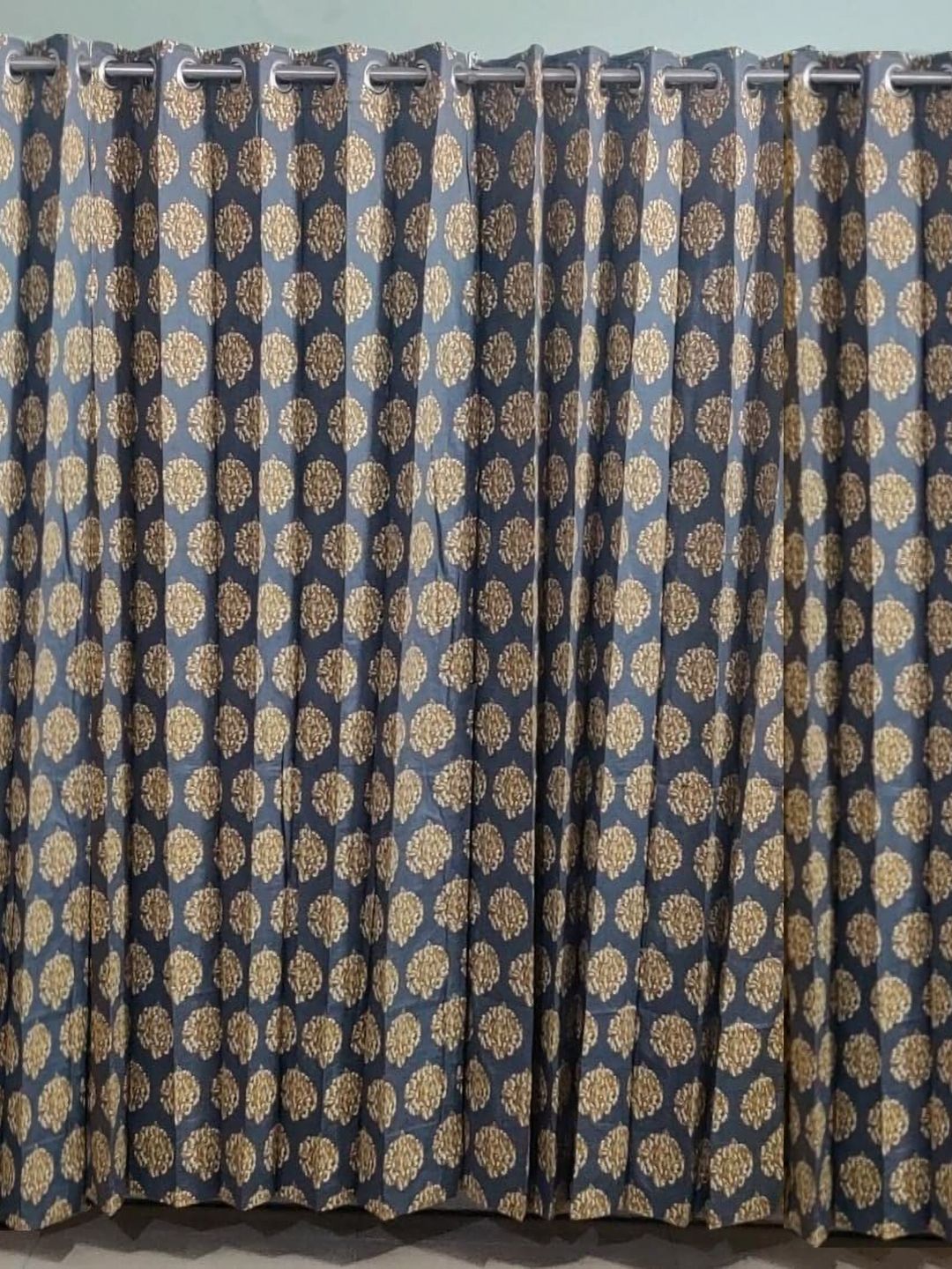Trance Home Linen Mustard & Grey Floral Long Door-image-39
