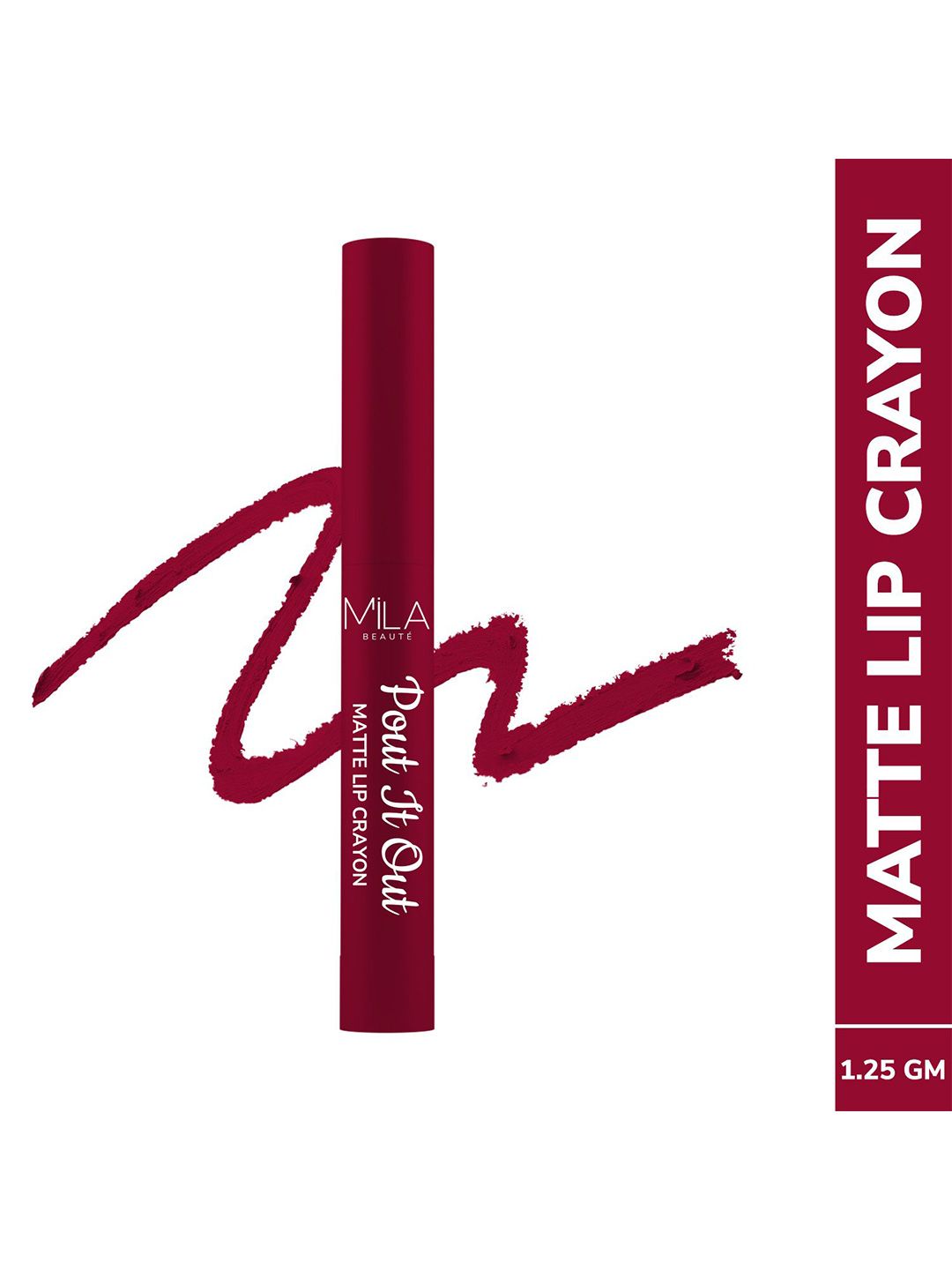 MILA BEAUTE Pout It Out Matte Lip Crayon Lipstick - 1.25 g Anastasia 119-picture-24