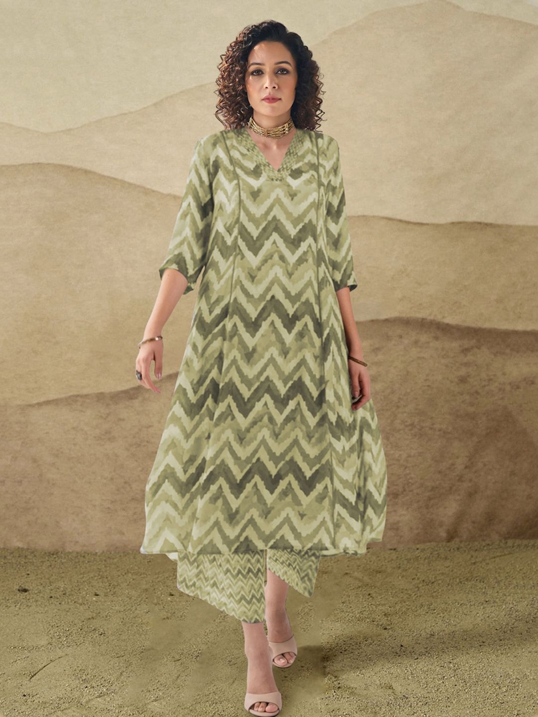 BAESD Women Printed Regular Kurta with Palazzos-picture-38