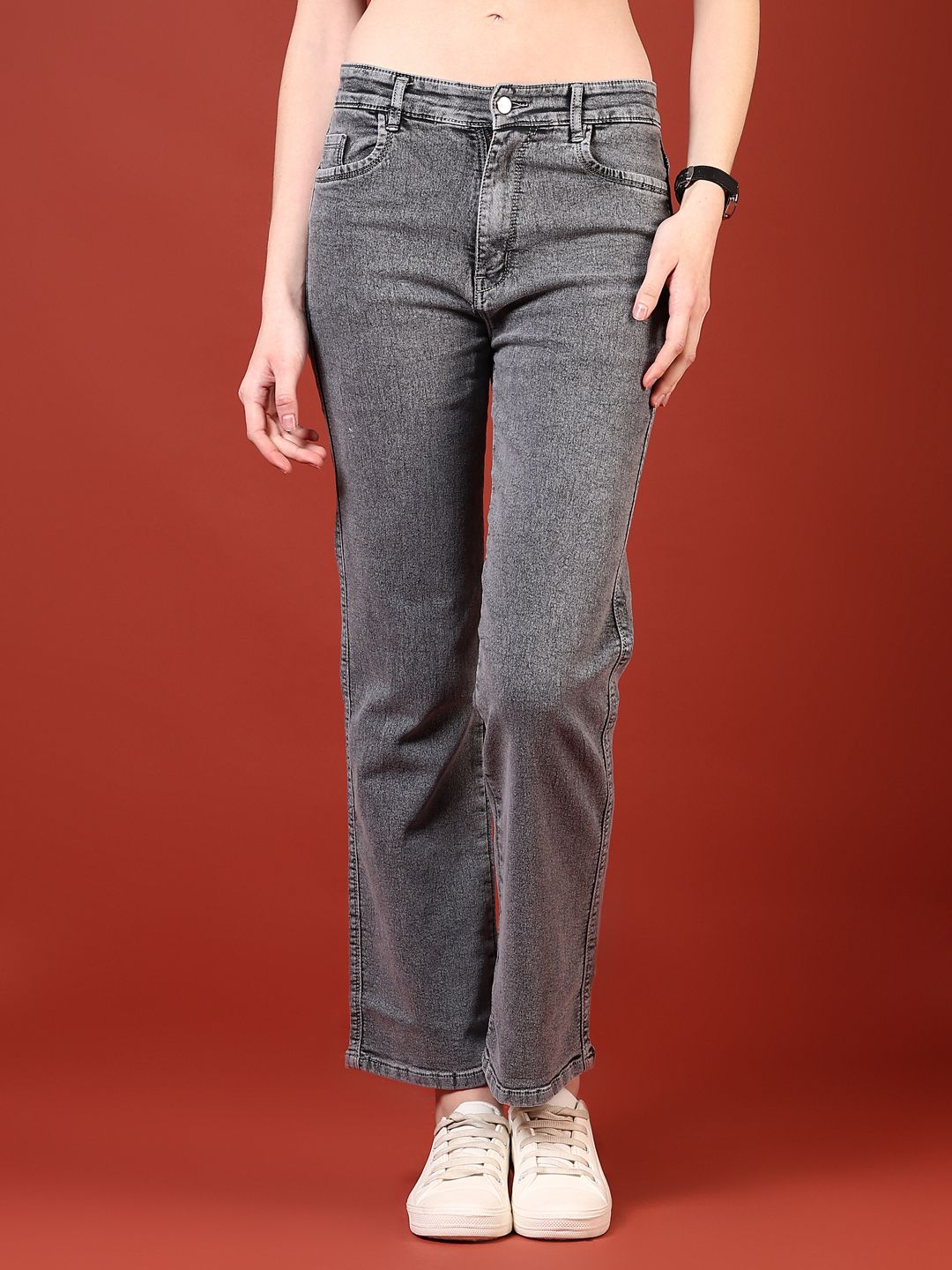 V-Mart Women Straight Fit Light Fade Jeans-picture-20