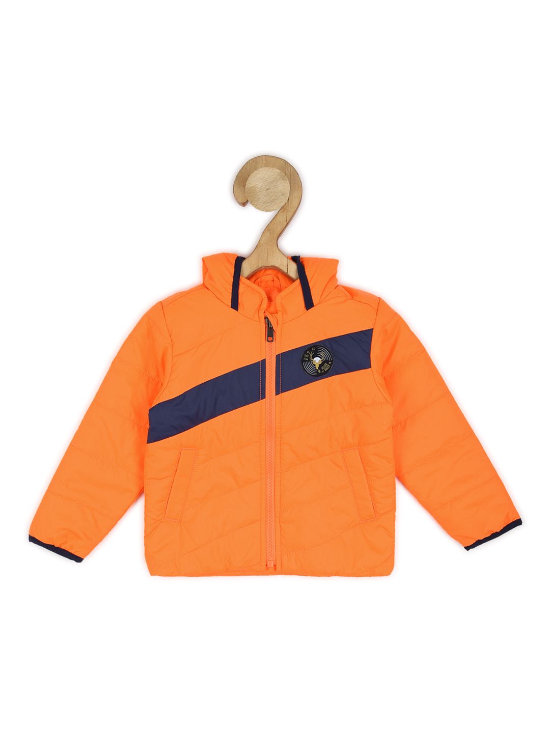 Allen Solly Junior Boys Colourblocked Open Front Jacket-picture-56