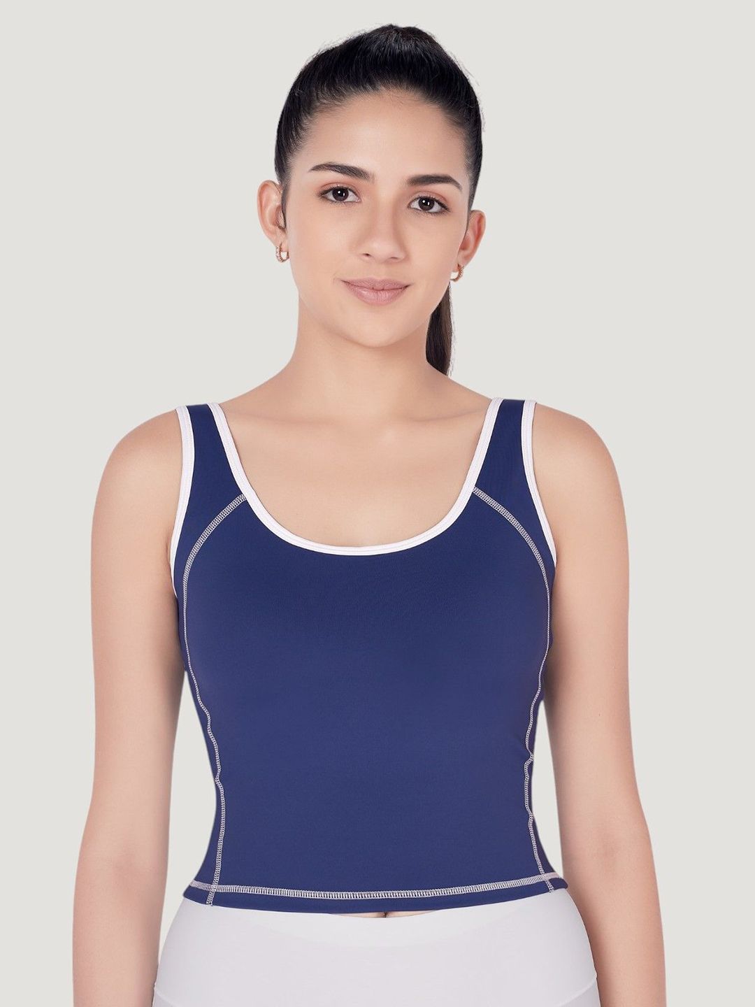 plumbury PLUMBURYShoulder Strap Lightly Padded Crop Camisoles-picture-39