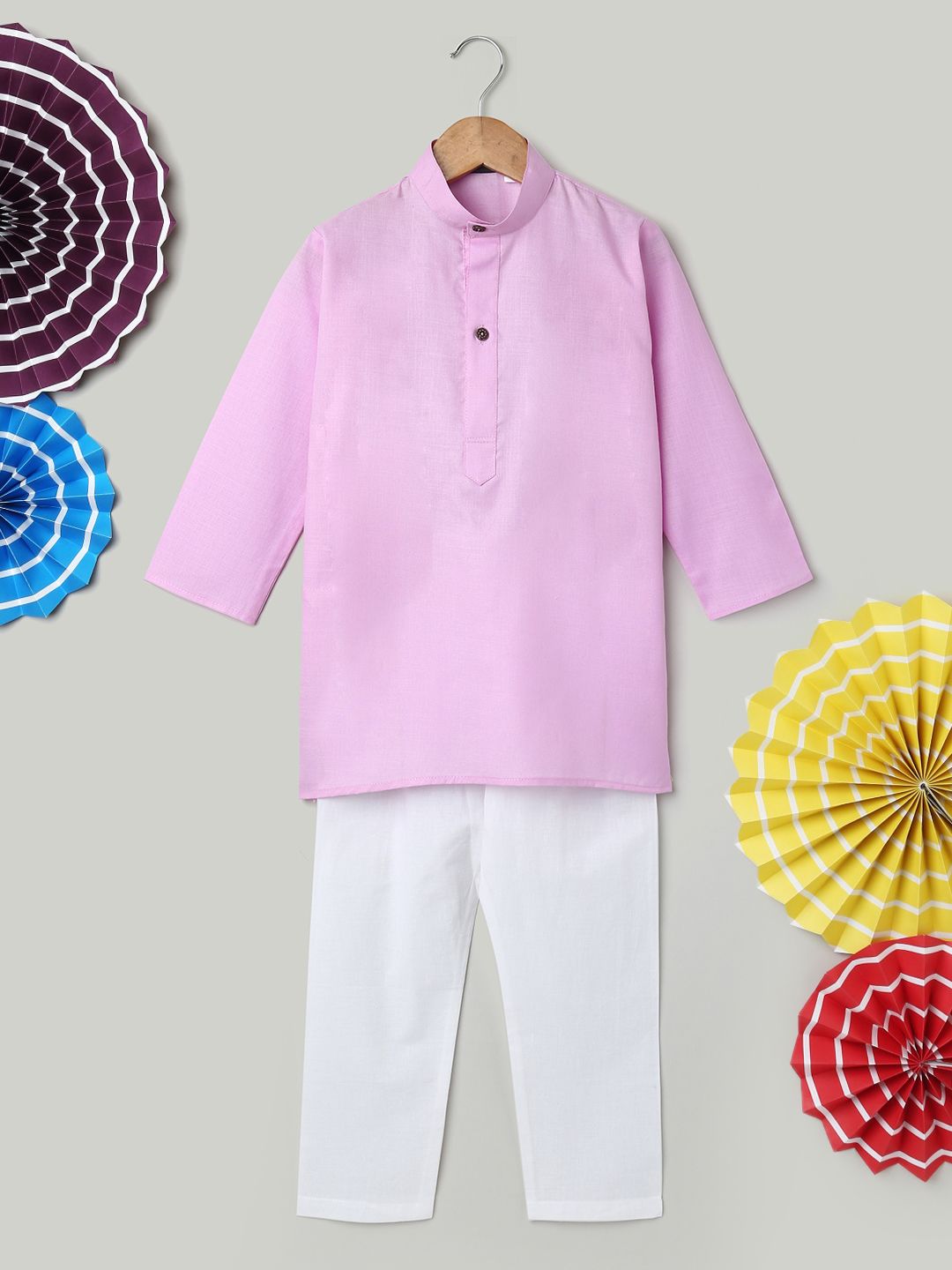 BownBee Boys Regular Pure Cotton Kurta with Pyjamas & With Dupatta-picture-15