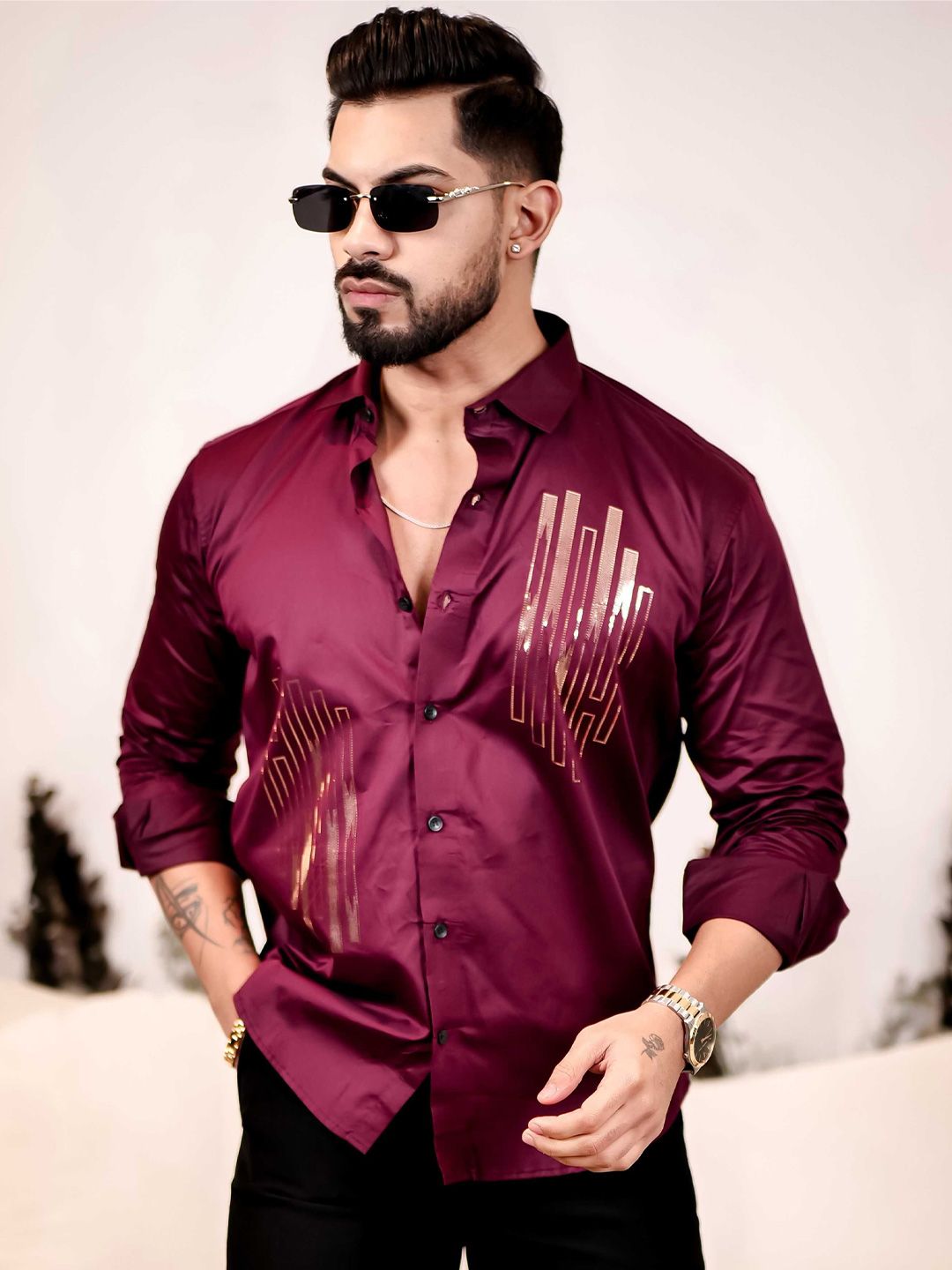 Foomer Men Standard Opaque Casual Shirt-picture-16