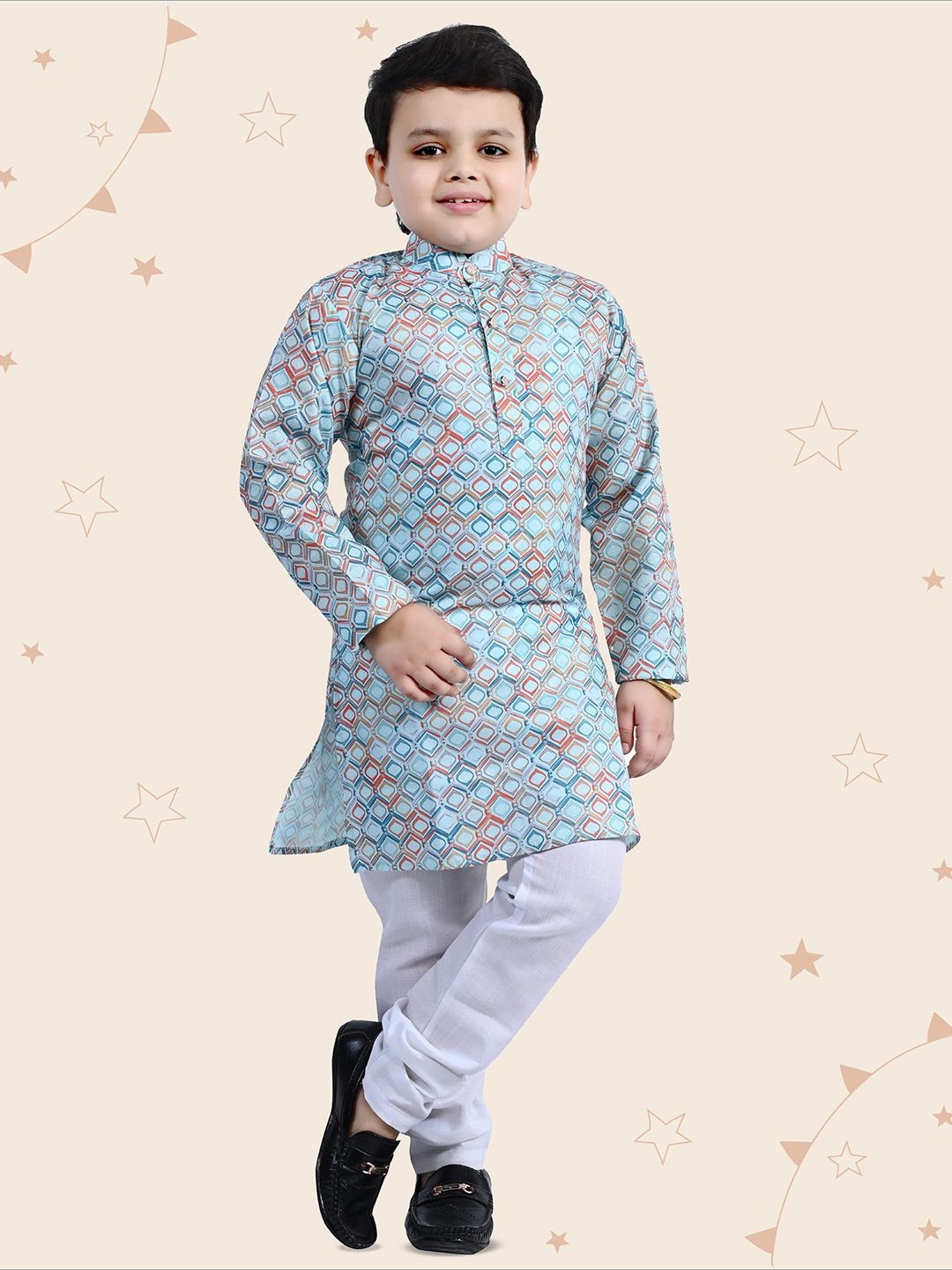 Kidotsav Boys Printed Regular Kurta with Pyjamas-picture-32
