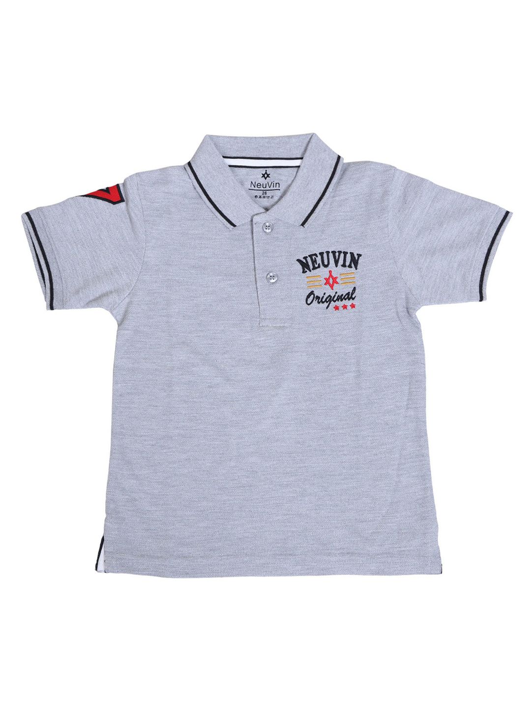 NeuVin Boys Polo Collar Applique T-shirt-picture-23
