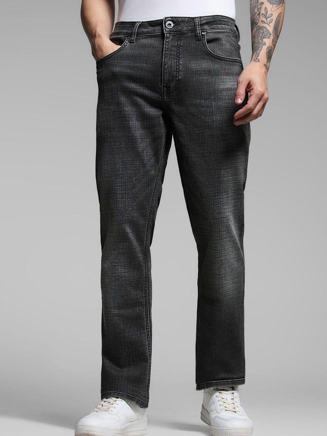 Jack & Jones Men Clark Low-Rise Light Fade Stretchable Jeans-picture-38