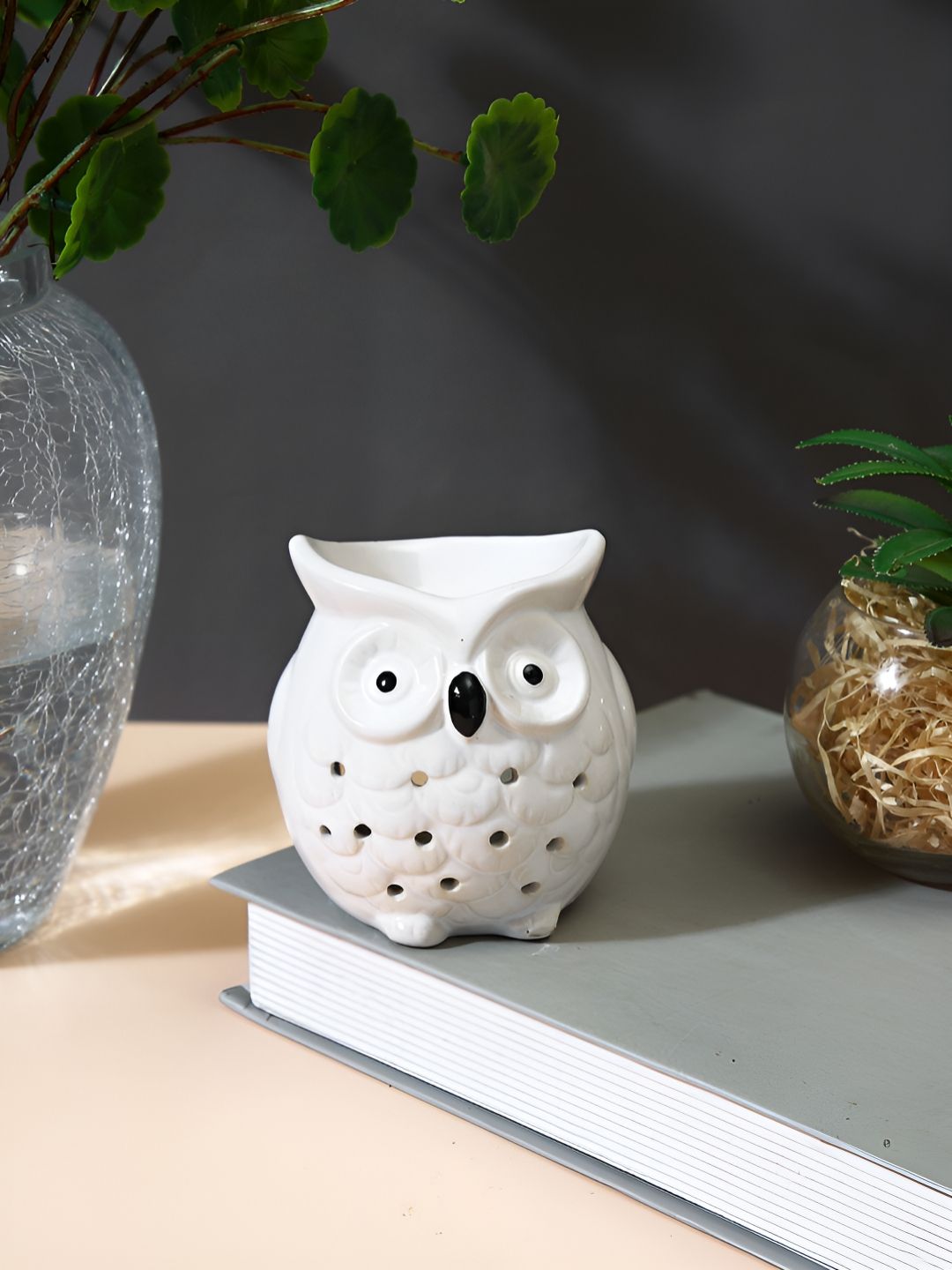 TAYHAA White & Black Ceramic Owl Aroma OilDiffusers-picture-32
