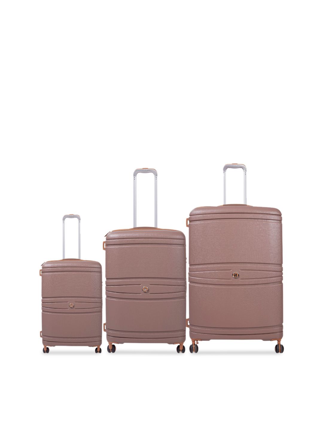IT luggage Quintessential Brown Set of 3-28, 24 & 20 inches Trolley Bag-picture-34