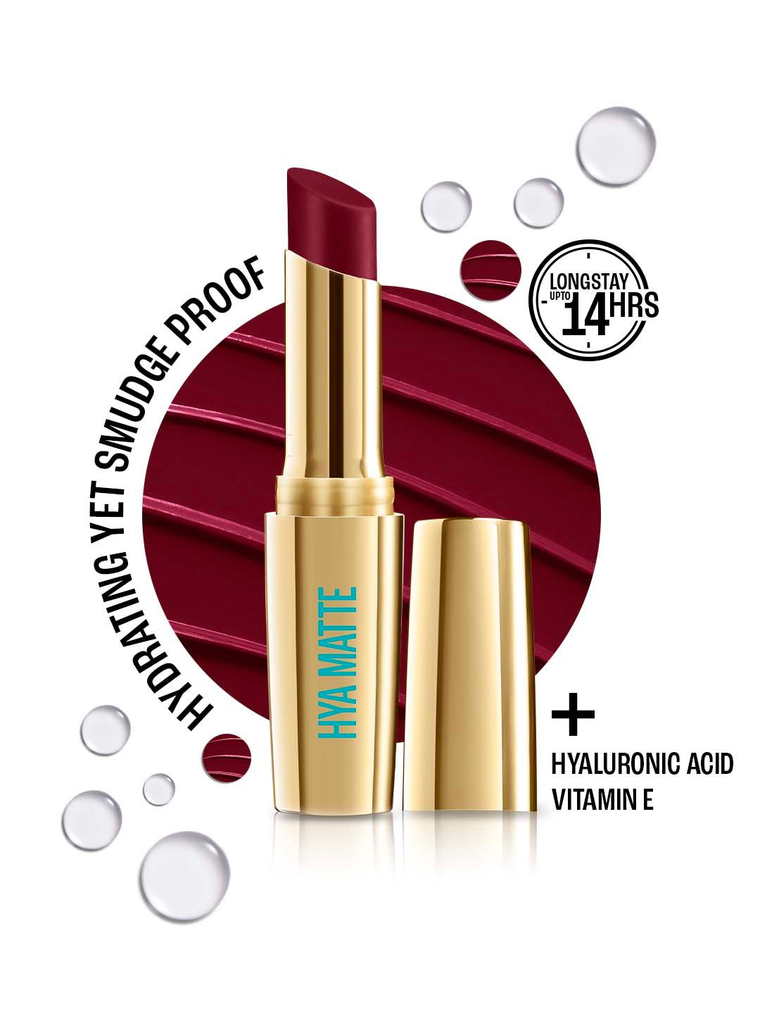 Lakme 9to5 Hya Matte Hydrating Smudge Proof Lipstick - Sangria Sunday MM3-picture-10