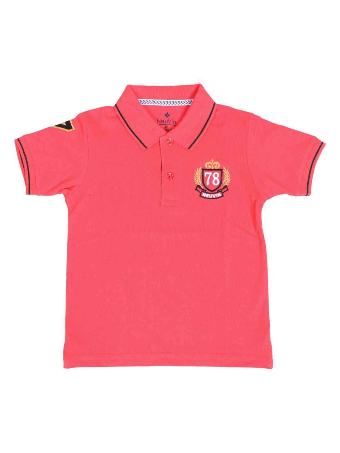 NeuVin Boys Polo Collar Applique T-shirt-image-19