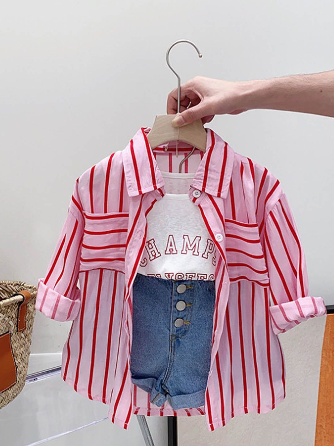 Xsole Girls Striped Printed Top With Shorts-picture-21
