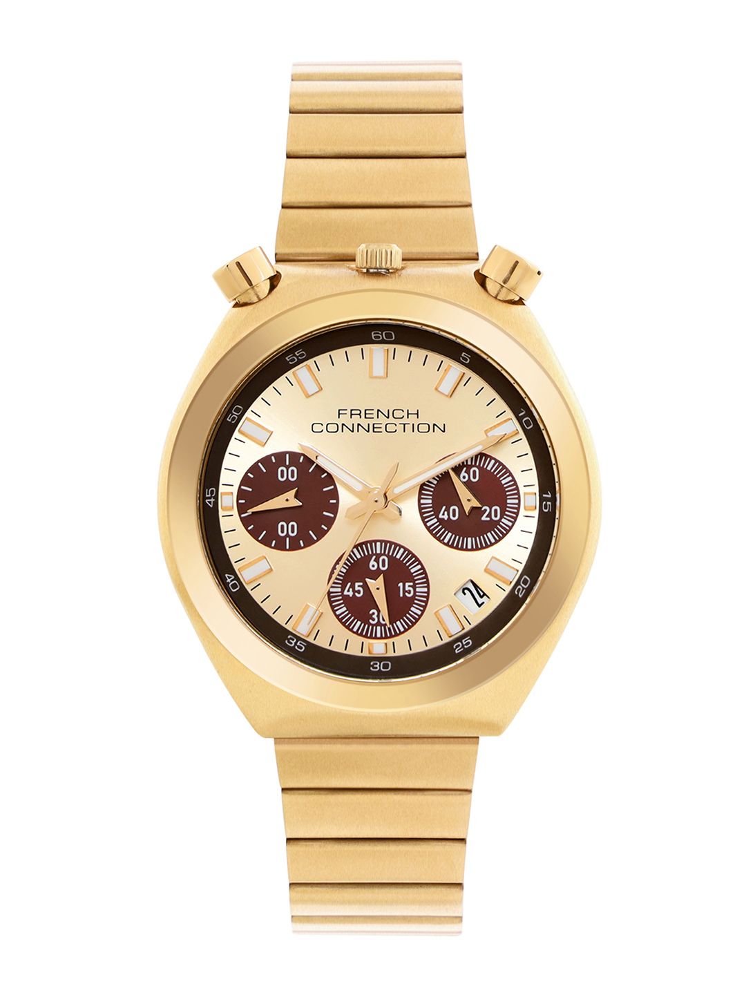 French Connection Women Dial & Stainless Steel Bracelet Style Straps Analogue Chronograph Watch FCM03GM-picture-13