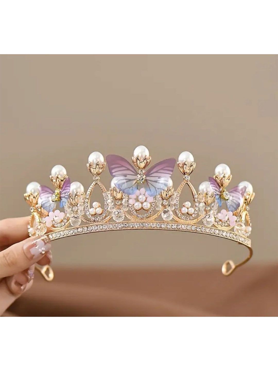JEWILLEY Girls Embellished Tiara-picture-58