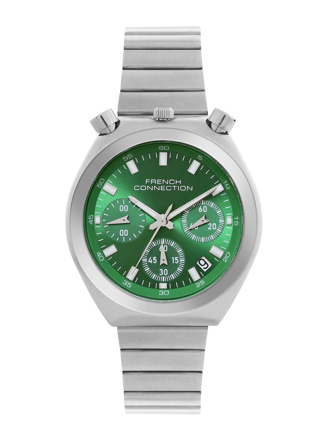 French Connection Women Embellished Dial & Stainless Steel Bracelet Style Straps Analogue Chronograph Watch-picture-10