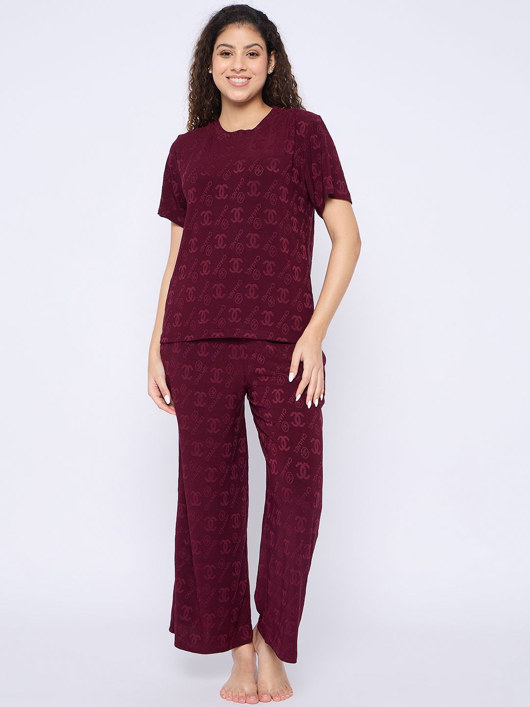 Camey Women Printed Night suit-picture-10