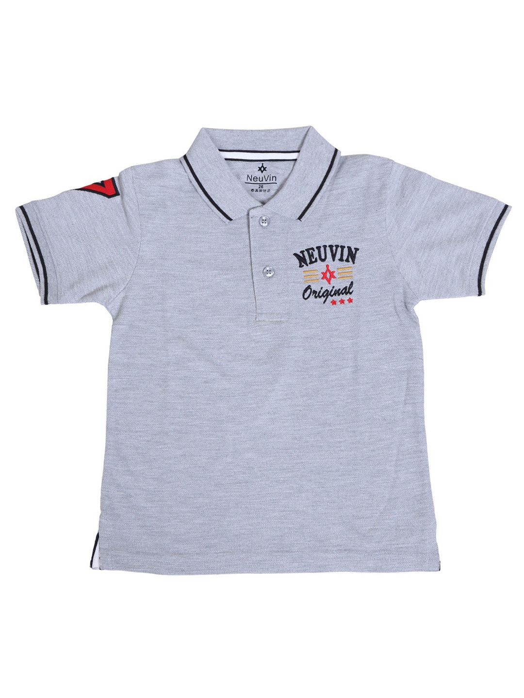 NeuVin Boys Polo Collar Applique T-shirt-picture-26