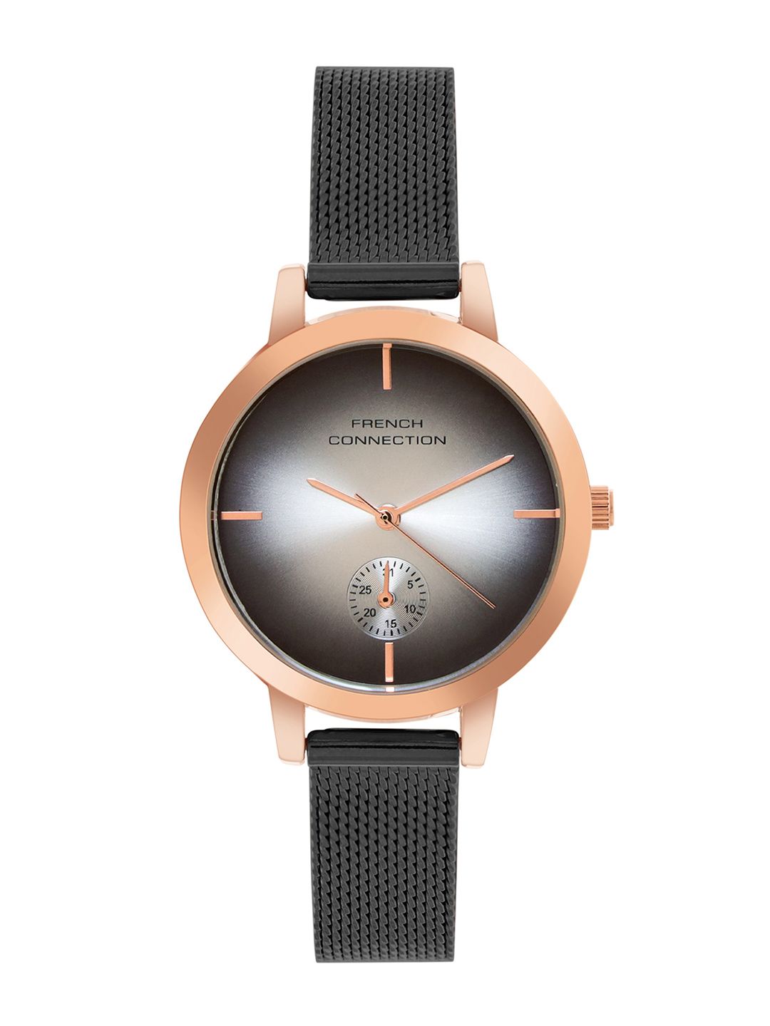 French Connection Women Embellished Dial & Stainless Steel Bracelet Style Straps Analogue Watch FCB8BM-picture-39