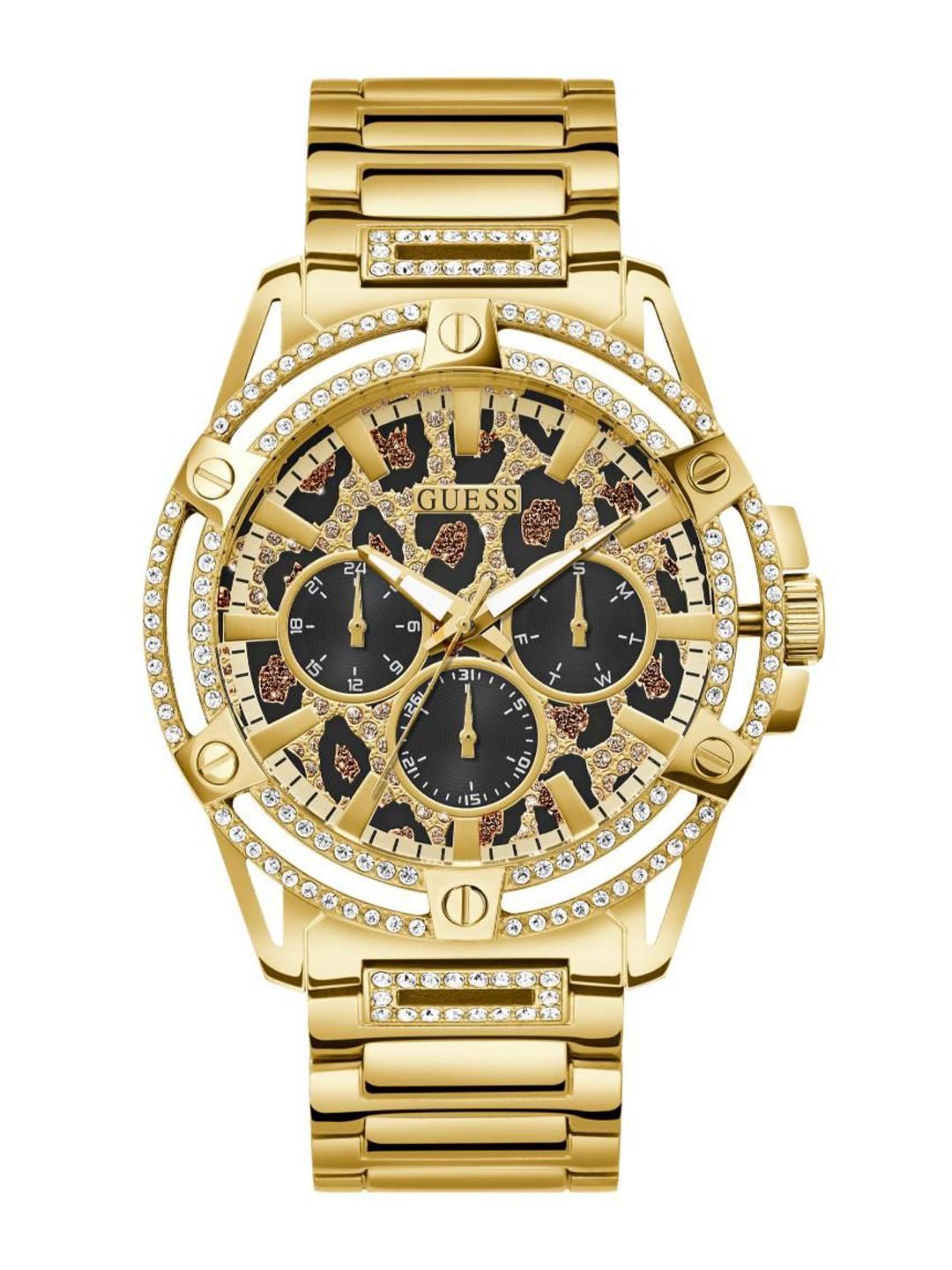 GUESS Men Brass Dial & Stainless Steel Bracelet Style Straps Analogue Watch GW0497G4-picture-16