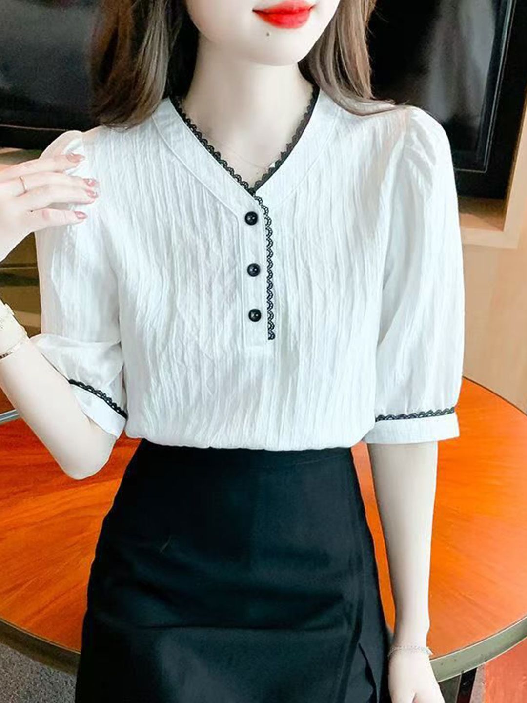 StyleCast Women V-Neck T-shirt-picture-22